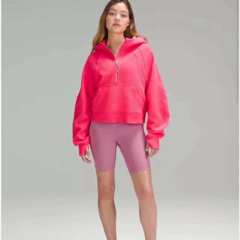 Lululemon Scuba Oversized Half Zip Hoodie Lip Gloss